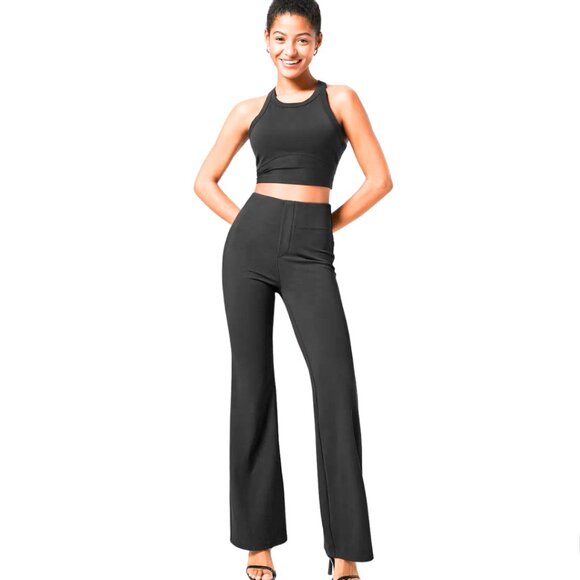 HALARA Flex High Waist Flare Work Pants Black Size Various Sizes Tall NWT - Picture 3 of 10